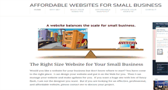 Desktop Screenshot of affordablewebsitesforsmallbusiness.com