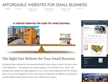 Tablet Screenshot of affordablewebsitesforsmallbusiness.com